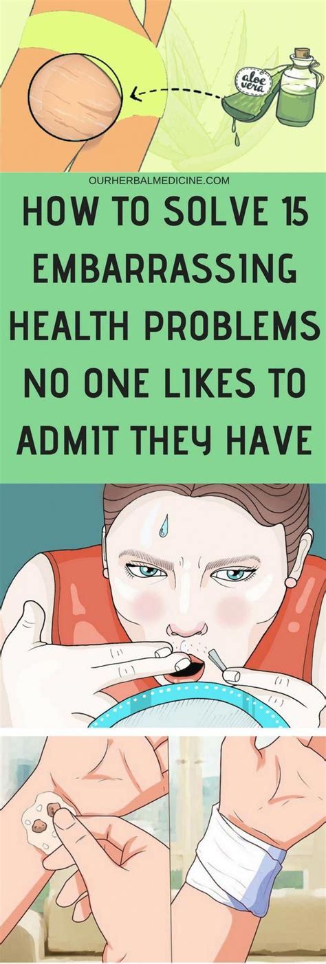 how to solve 15 embarrassing health problems no one likes to admit they have health problems