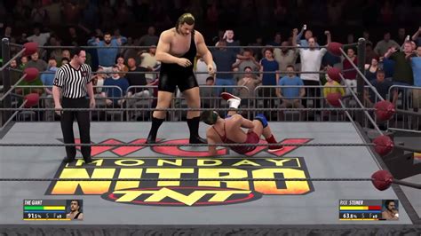 Wcw K June Week Nitro Match The Giant Vs Ric Flair Youtube