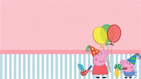 Use images for your pc, laptop or phone. peppa pig and george pig having balloons in hand with ...