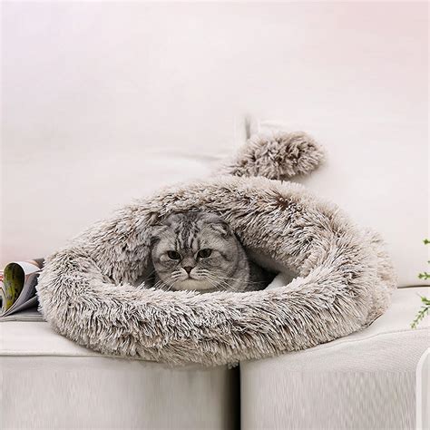 Cat Sleeping Bag Self Warming Cat Kitty Sack Winter Cozy Sleep