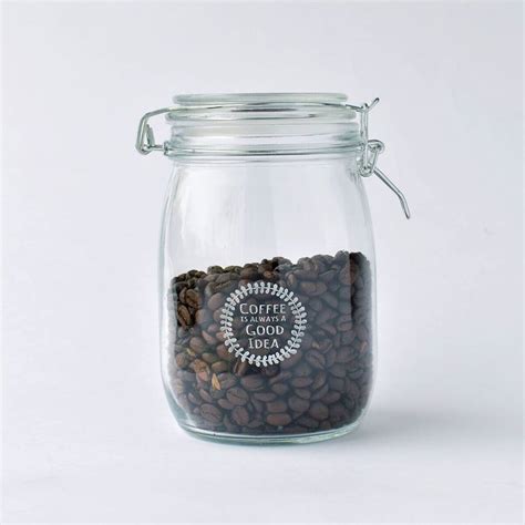 Coffee Is Always A Good Idea Glass Storage Jar By Hunter Gatherer