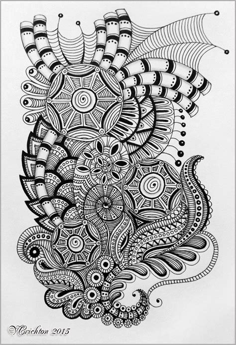 Viktoriya Crichton My Zentangle Doodle Zendala Coloring Page