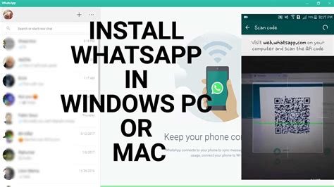 How To Install Whatsapp In Windows 7810 Pc Or Mac 2017 Tutorial