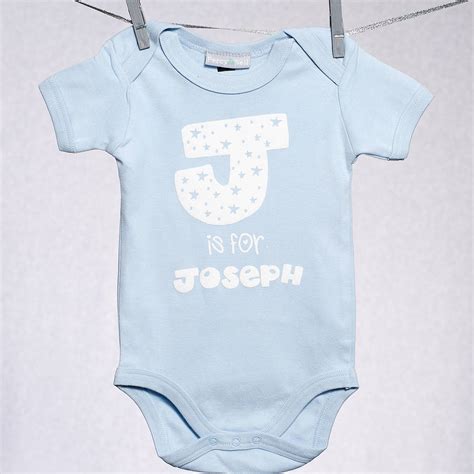 Personalised Stars Baby Vest By Percy And Nell