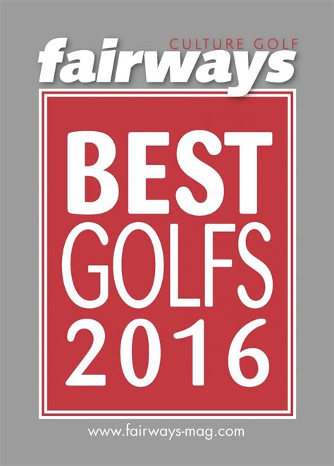 Palmarès Best Golfs 2016 Fairways Magazine
