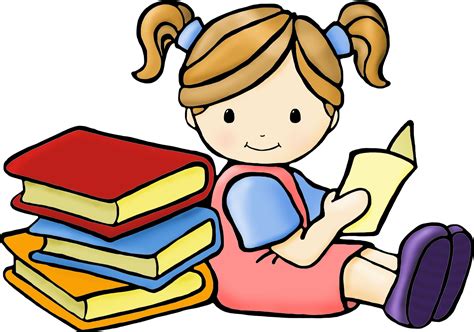 Clip Art Children Reading Books Clipart Best