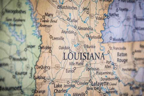 Old Historical City Parish And State Maps Of Louisiana Printable Map
