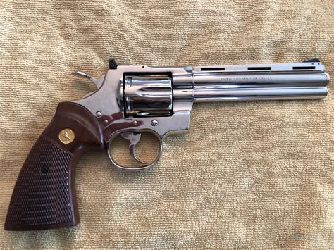Colt Python 6 Nickel With Original For Sale At