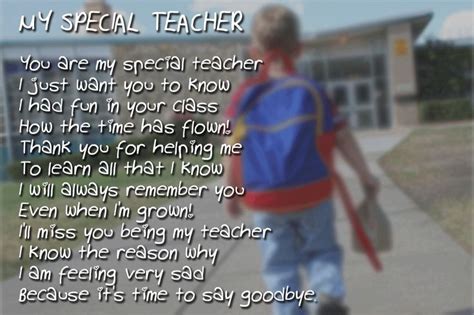 Everything from how to greet each other, how to ask questions and how to respond to. Thank your favorite teacher with "My Special Teacher Poem ...