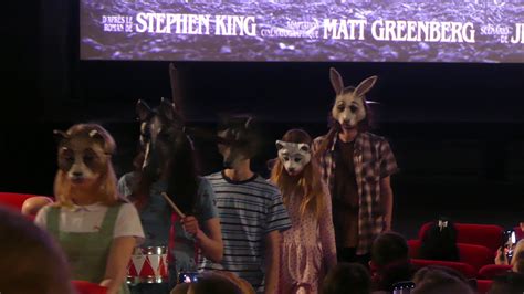 Pet Sematary Paris Premiere Procession Of Animal Mask Wearing
