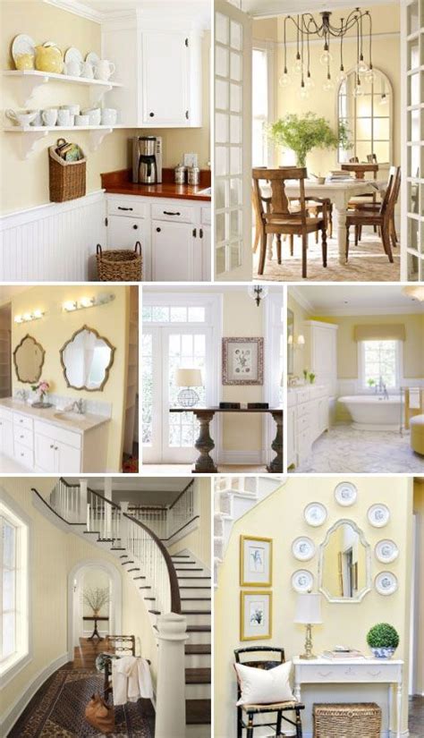 Sunny yellow accessories in this room make the pale blue walls feel fresh and inviting. Bright and airy, cheerful and happy, bringing the garden ...
