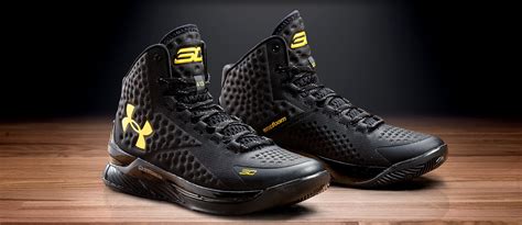 Find player endorsed styles and best brands on the site. UNDER ARMOUR CURRY ONE HIGH TOP BLACK & GOLD BANNER ...