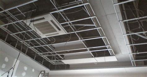 ide  contoh rangka plafon drop ceiling plafon minimalis