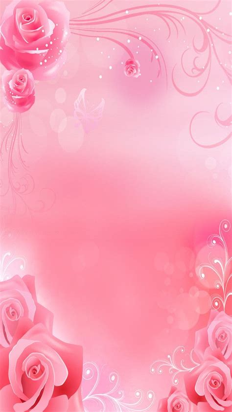 Romantic Pink Background Wedding Invitations H5 Pink Wallpaper