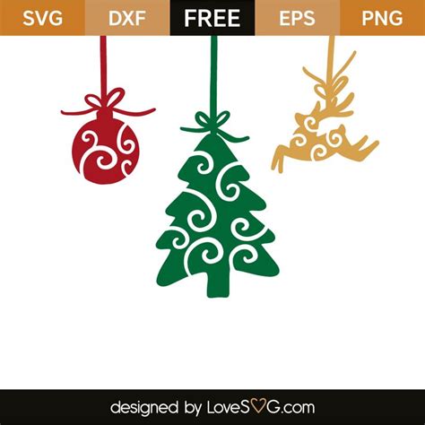 Download Christmas ornaments | Christmas stencils, Cricut christmas ...