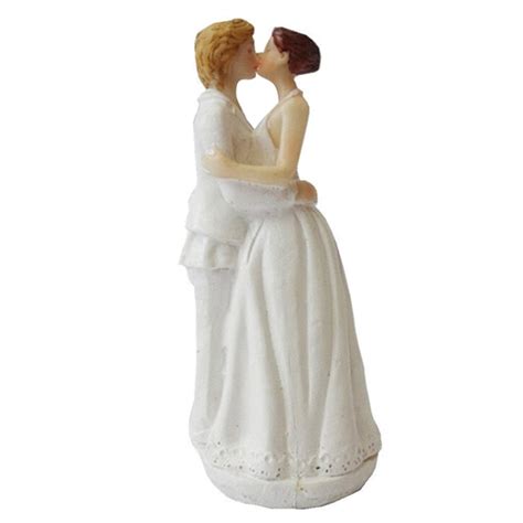 Best Romance Gay Lesbian Figurine Wedding Cake Topper In Cake