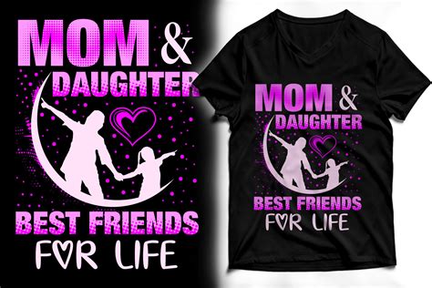 Mom And Daughter Best Friends For Life Graphic By Aminulxiv · Creative Fabrica