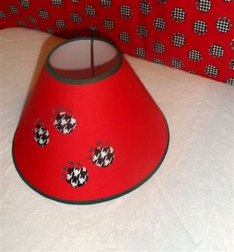 The Lamp Shade We Made To Match The Fabric For The Nursery Bedding