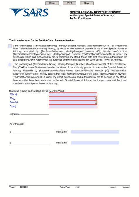 Power of attorney form sars / a special power of attorney is a written document wherein one person (the principal) appoints and confers authority to another (the agent) to perform acts on behalf of the principal for one or more specific transactions. Download SARS Authority on Special Power of Attorney by ...