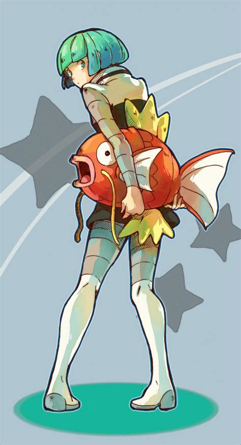 Magikarp And Team Galactic Grunt Pokemon And 1 More Drawn By