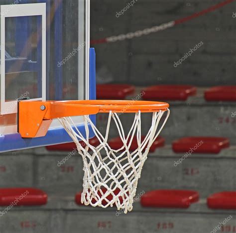 Basketball Hoop Inside The Sports Hall — Stock Photo © Chiccododifc