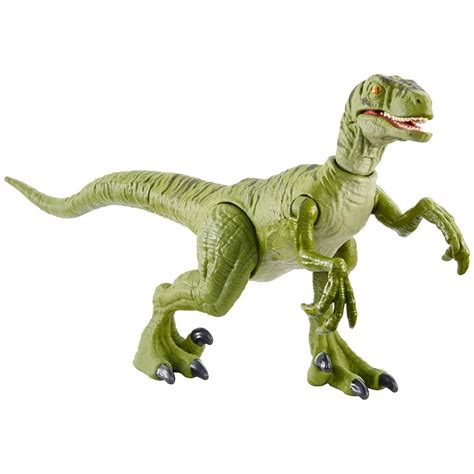 Mattel Jurassic World Βασική Φιγούρα Δεινόσαυρου Με Σπαστά Μέλη Savage Strike Velociraptor