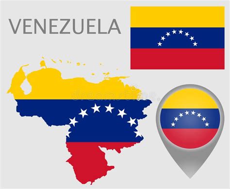 Mapa Venezolano Aislado Ilustración Del Vector Ilustración De