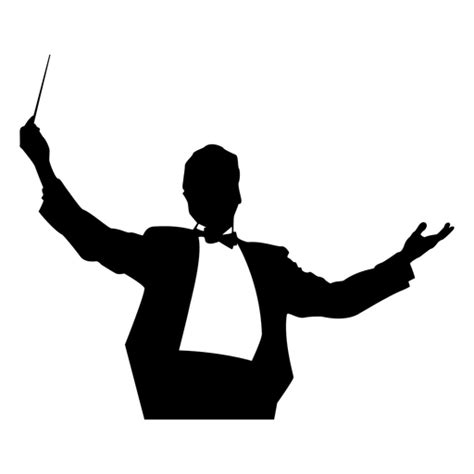 Man Orchestra Conductor Silhouette Transparent Png And Svg