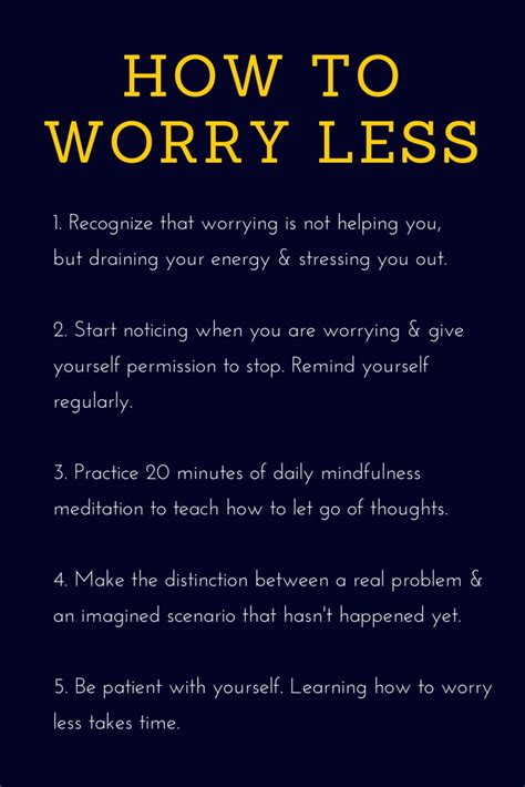 10 Inspirational Quotes About Not Worrying Richi Quote