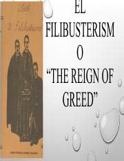 El Fili Pdf El Filibusterism O The Reign Of Greed The Writing Of