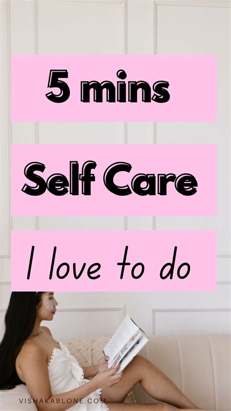 Quick 5 Minute Self Care Ideas I Love To Do 5 Minute Yoga Quote 60 Making A Vision Board