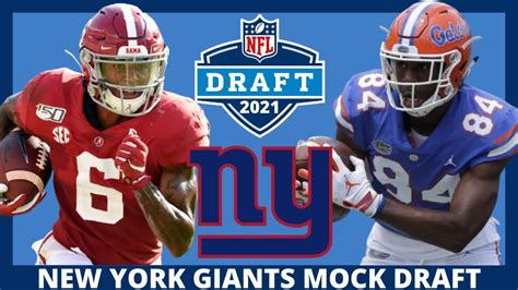 2021 Nfl Mock Draft New York Giants 7 Round Mock Draft Youtube