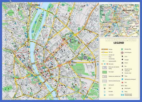 Budapest Map Tourist Attractions