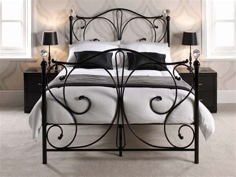All of our wrought iron beds are at discount prices with free shipping. The Home Interiors | Black bed frame, Iron bed frame ...