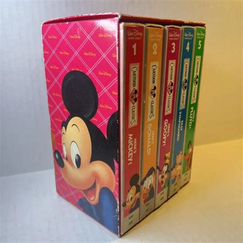 Disney Cartoon Classics Vhs Tape Set Walt Disney Home Video Vtg