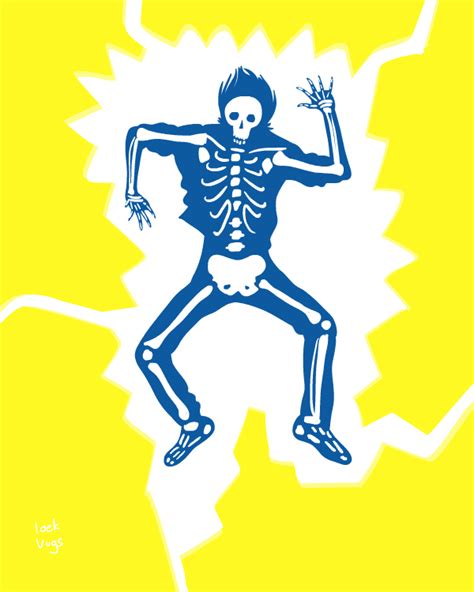 Loek Vugs Electric Shock Halloween Illustration Illustration