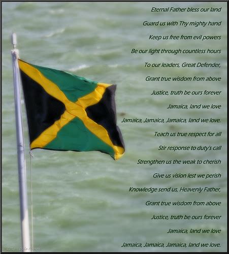 Jamaican National Anthem The Jamaican Flag And Words To Th Flickr