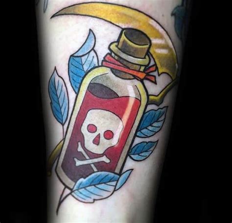 40 Poison Bottle Tattoo Designs For Men Killer Ink Ideas