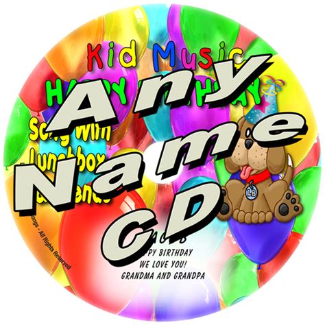 CUSTOM NAME - Personalized Happy Birthday Song Personalized Kids Music CD - Personalized Story ...