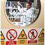 Safety Signs Seen On A Laboratory Door Photograph By Tek Image