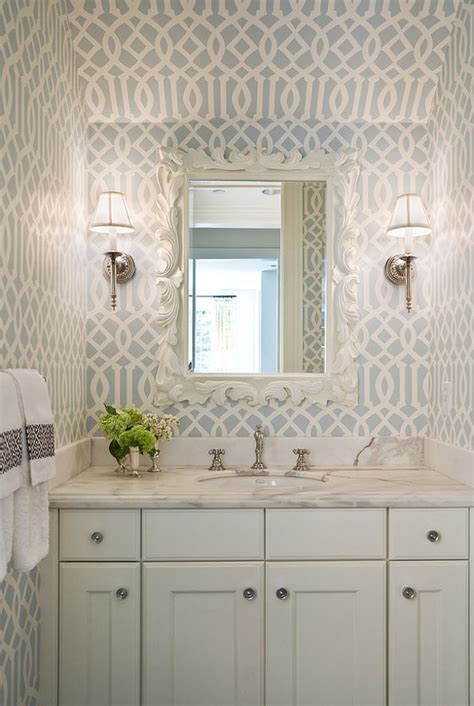 Powder Room Wallpaper Patterns And Prosecco