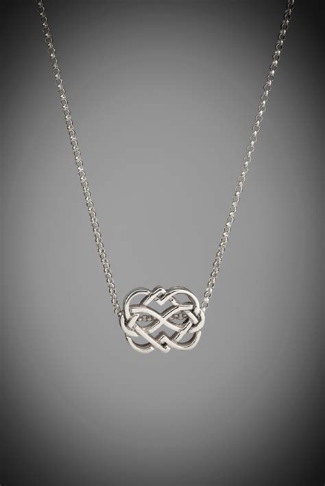 Celtic Love Knot Pendant Handcrafted In Ireland Claddagh