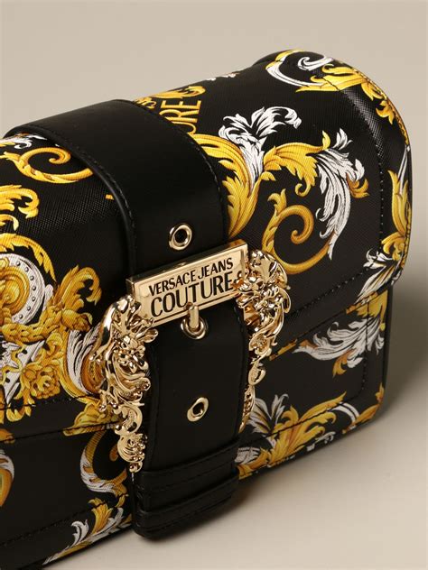 Versace Jeans Couture Bag In Baroque Synthetic Leather Crossbody
