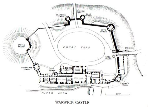 Warwick Castle Layout Medieval Blocky Castles Pinterest Site
