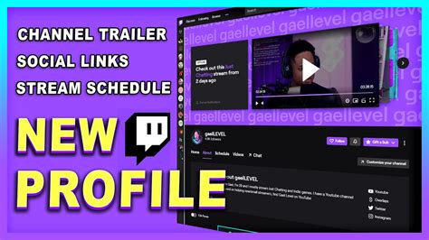 Twitch NEW Channel Page How To Customize It YouTube