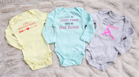 3 Creative Onesies For Baby Girl And Heat Press Giveaway