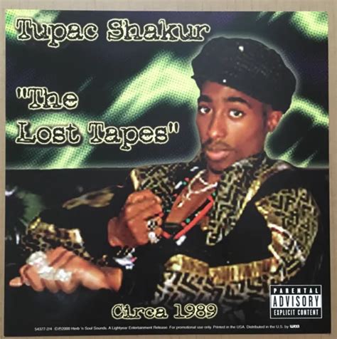 2pac Tupac Shakur Rare 2000 Double Sided Promo Poster Flat For Lost Cd