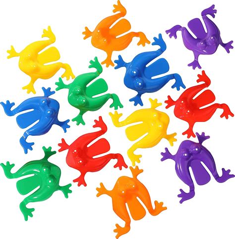 buy 12 pieces frog jumping leap frogs toy 2 inches plastic frogs toy assorted colors frogs toys