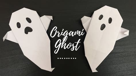 Origami Ghost Instructions Hace Tu Origami De Halloween Tutorial Origami And Example