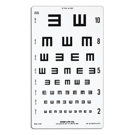 Illiterate 800729 Eye Chart Henry Schein Medical